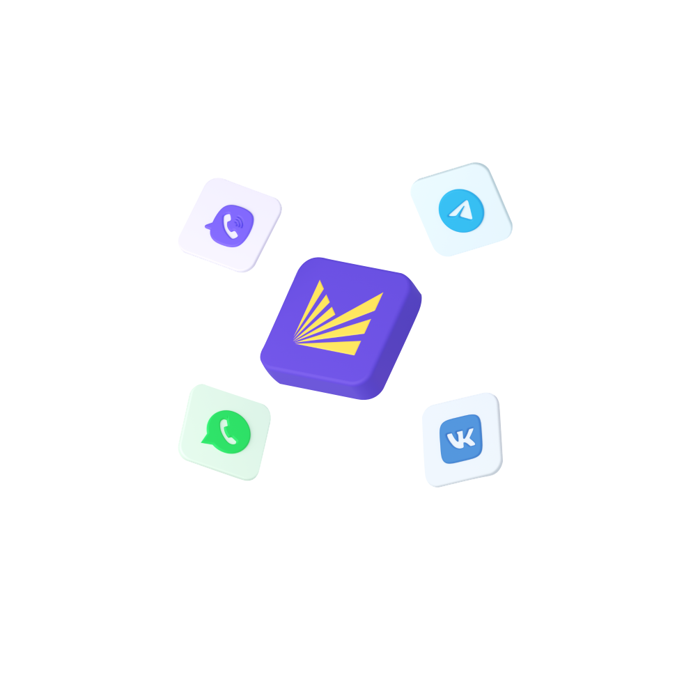 Быстрые кнопки перехода в&nbsp;чаты всех&nbsp;популярных мессенджеров и&nbsp;соцсетей